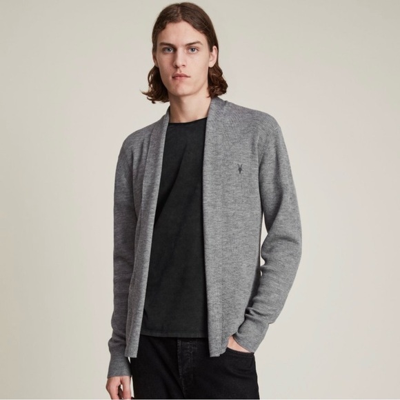 All Saints Mode Merino Open Cardigan - Picture 1 of 10